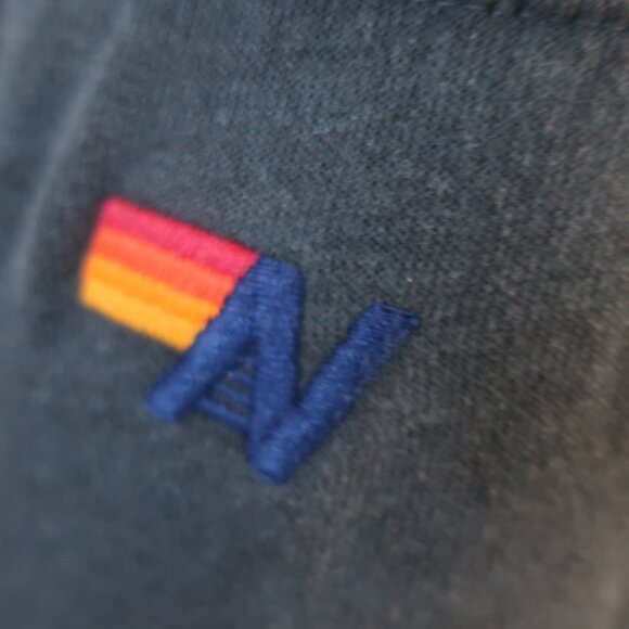 Women Aviator Nation Black Rainbow Neon 5-Striped Jogger Sweatpants M - Picture 5 of 13